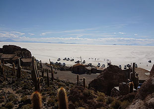 インカ・ワシ島からの眺め